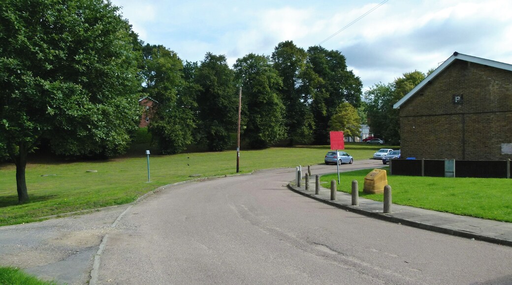 View of the area around Green Hill Barracks, Woolwich, South East London.