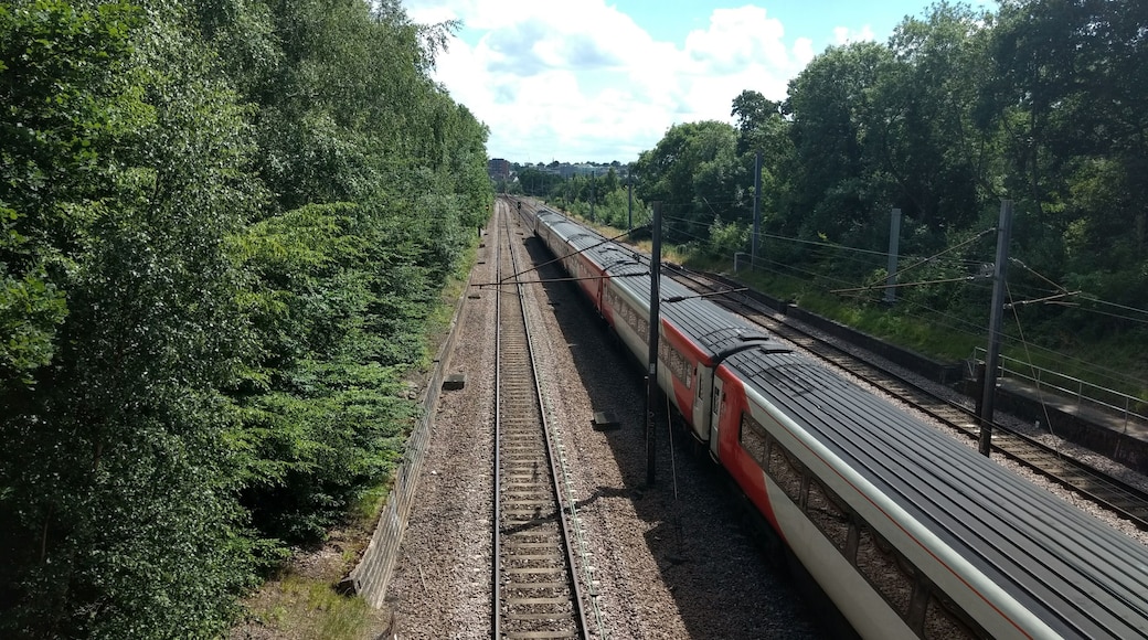 View from Greenwood-Folly Farm Bridge towards New Barnet
