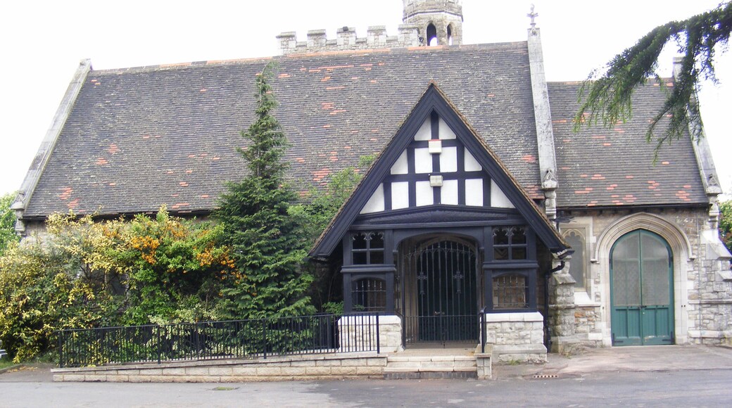 The Chapel, Riverside Cemetery Built in 1886. Designed by Barking architect Charles James Dawson (1850-1933). The design was possibly inspired by St. Margaret's parish church, Barking.
