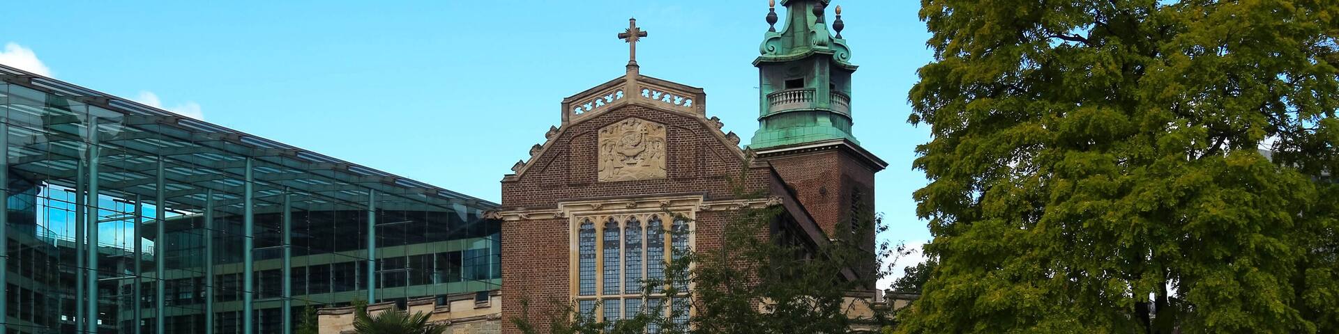 Historic All Hallows-by-the-Tower or St. Mary the Virgin or All Hallows Barking - an ancient Anglican church on Byward Street in City of London.