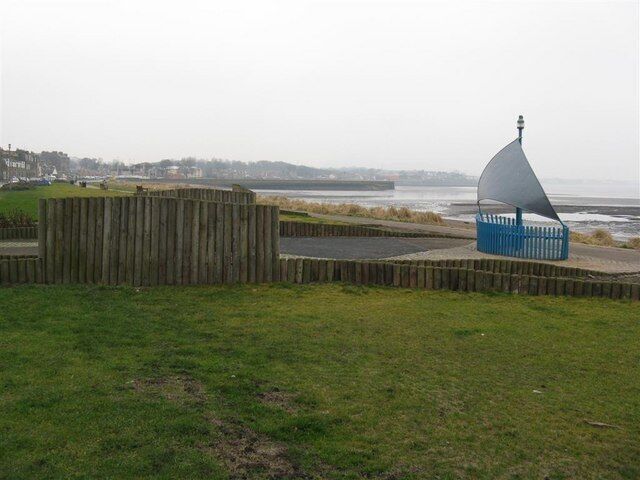 New Year's Eve at Fisherrow Looking west towards the Fisherrow harbour.