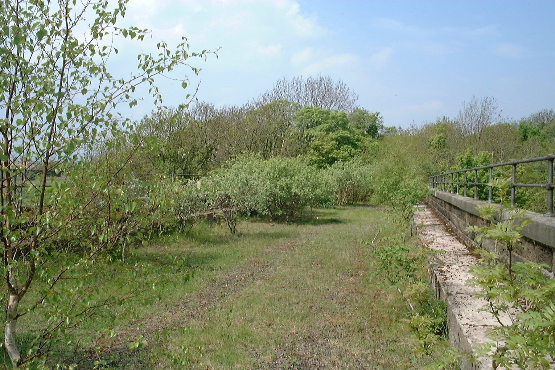 Lothianbridge Viaduct on the Waverley Route south of Edinburgh. This currently dismantled railway line ran between Carlisle and Edinburgh, there are plans to reinstate a section near Edinburgh, and the viaduct is one of the main engineering structures of that line.