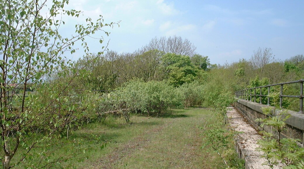 Lothianbridge Viaduct on the Waverley Route south of Edinburgh. This currently dismantled railway line ran between Carlisle and Edinburgh, there are plans to reinstate a section near Edinburgh, and the viaduct is one of the main engineering structures of that line.