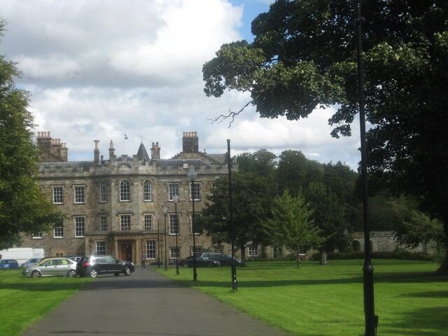 The driveway leading to Newbattle Abbey College