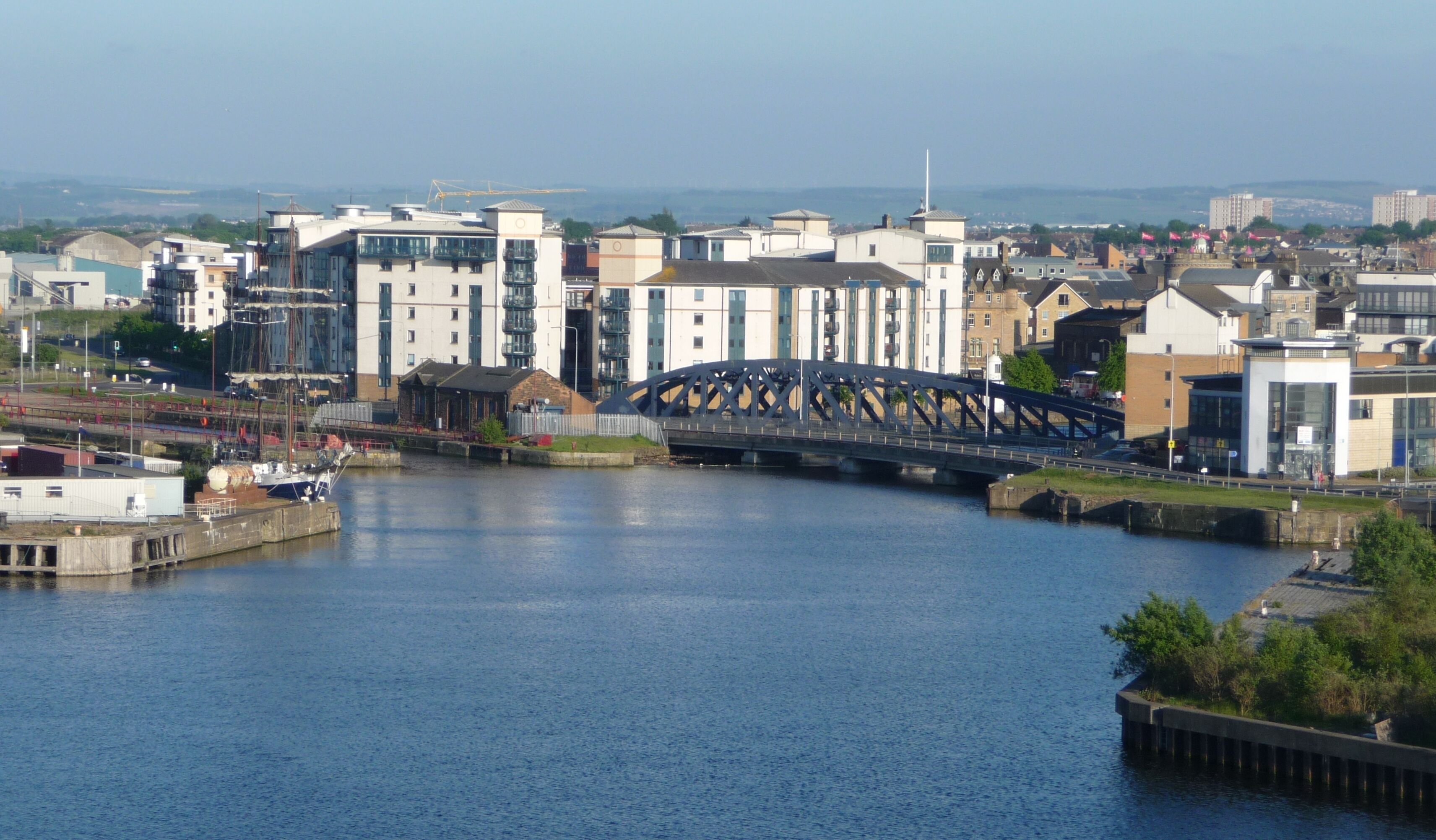 Victoria Swing Bridge from Ocean Terminal, June 2013