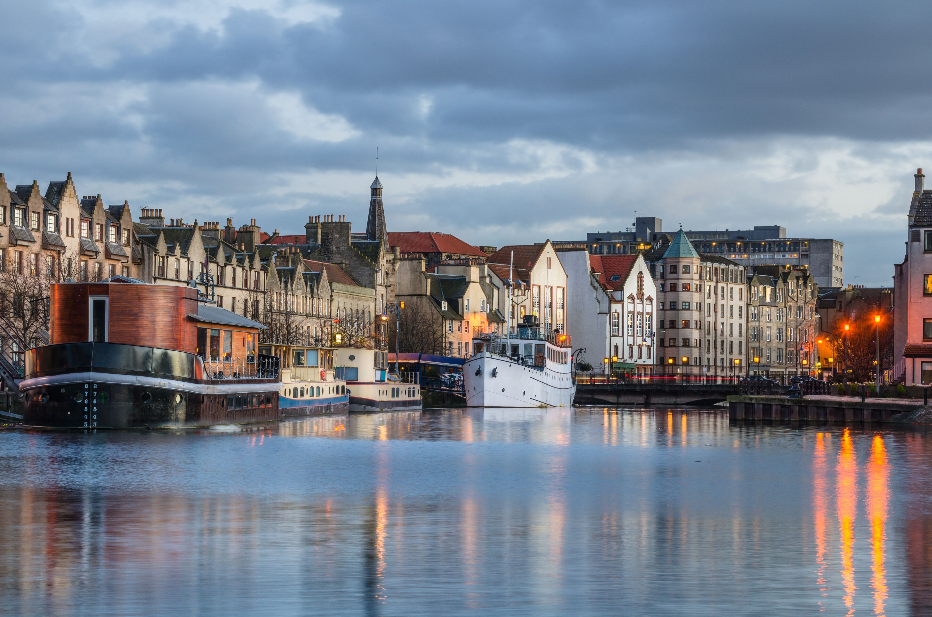 Historic Harbour in Leith, Edinburgh