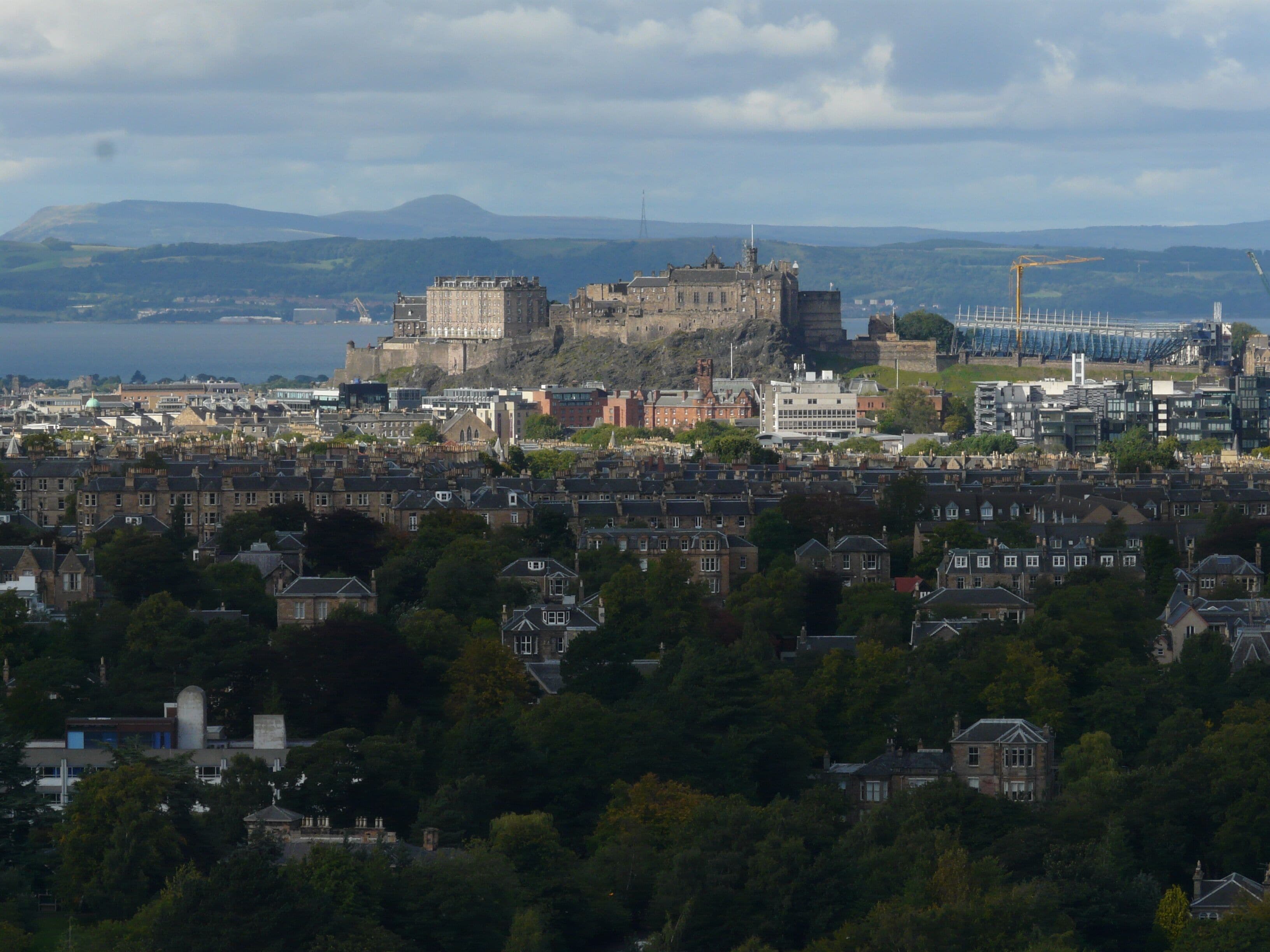Edinburgh Castle From Blackford Hill