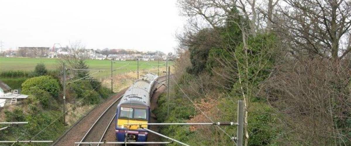 East Coast Mainline at Newhailes