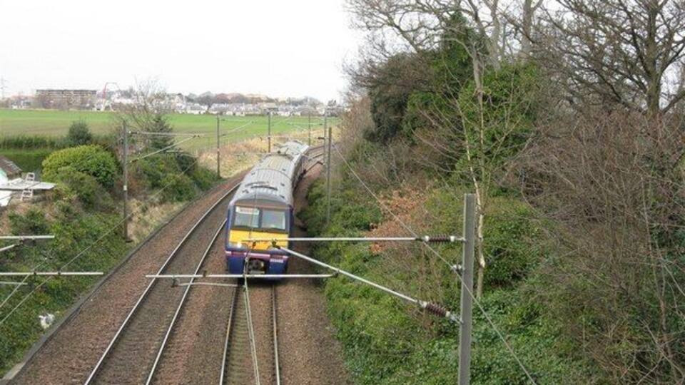 East Coast Mainline at Newhailes