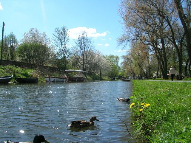 Union Canal, at the Harrison Park in Edinburgh