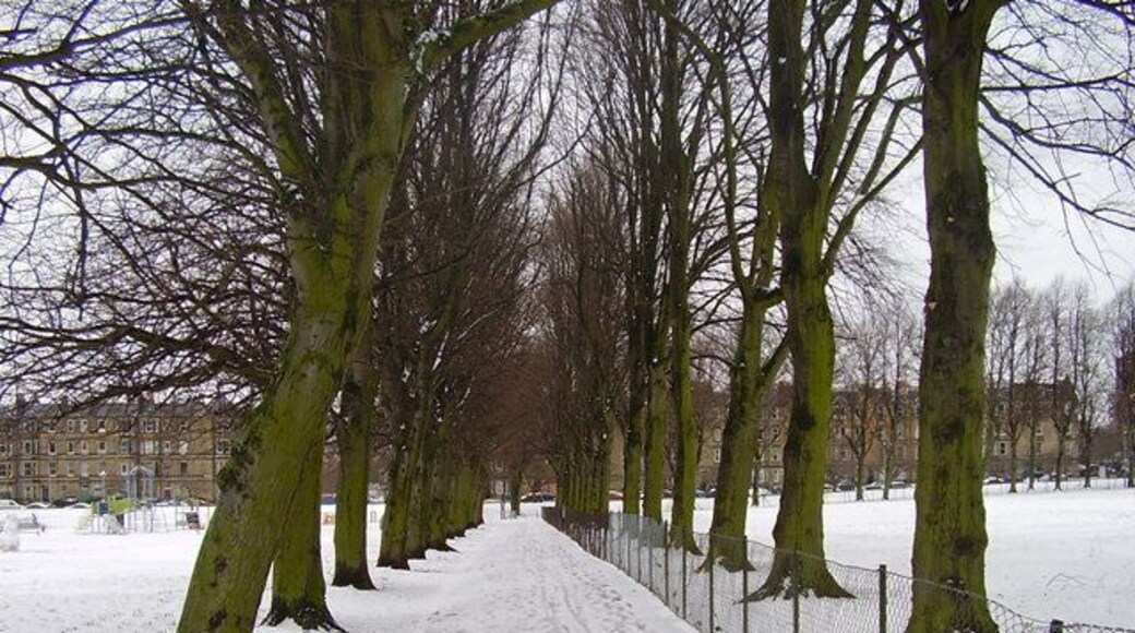 Harrison Park Looking towards Harrison Gardens - with back to the union canal
