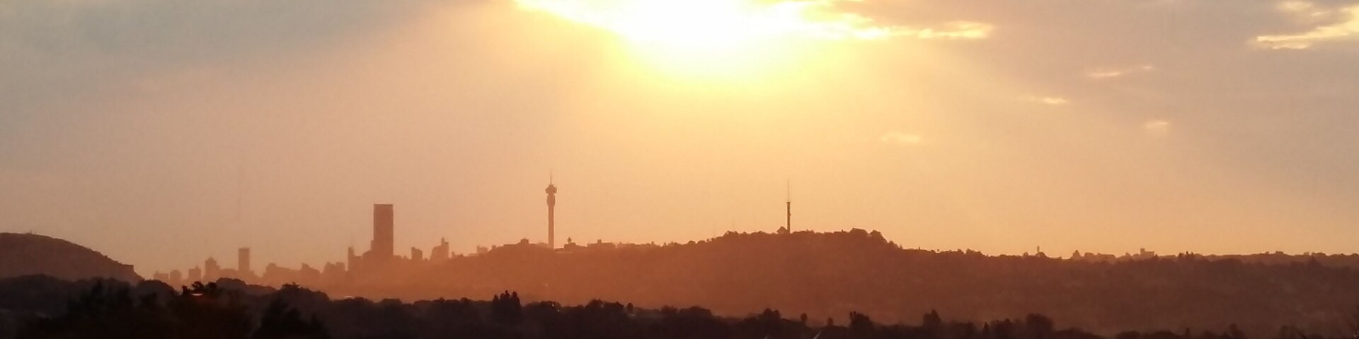 Incredible African sunset lighting up the johannesburg skyline. View from my apartment
#AboveItAll
