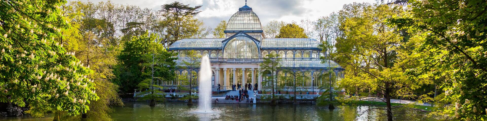 Crystal Palace (Palacio de cristal) in Retiro Park, Madrid, Spain