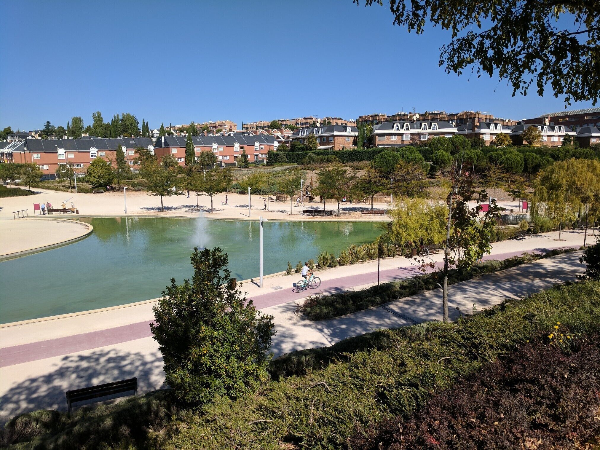 view on central lake in october