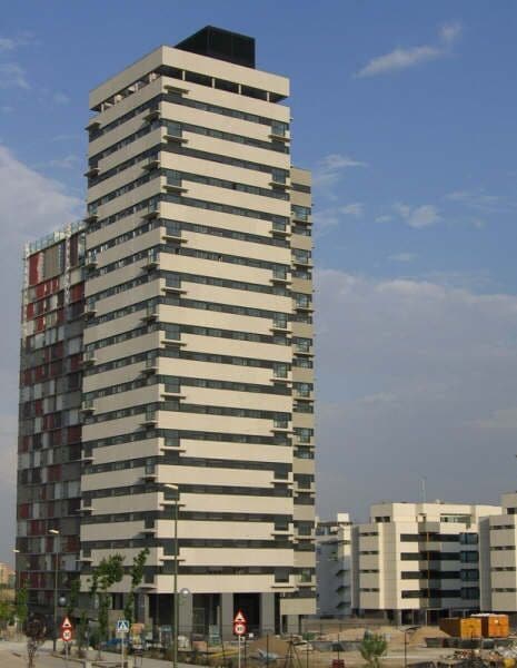 Torre Puerta de Chamartín, Madrid, Espana.
