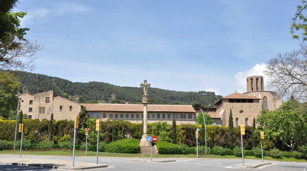 Barcelona, monestir de Pedralbes, vista des de l'avinguda Pedralbes