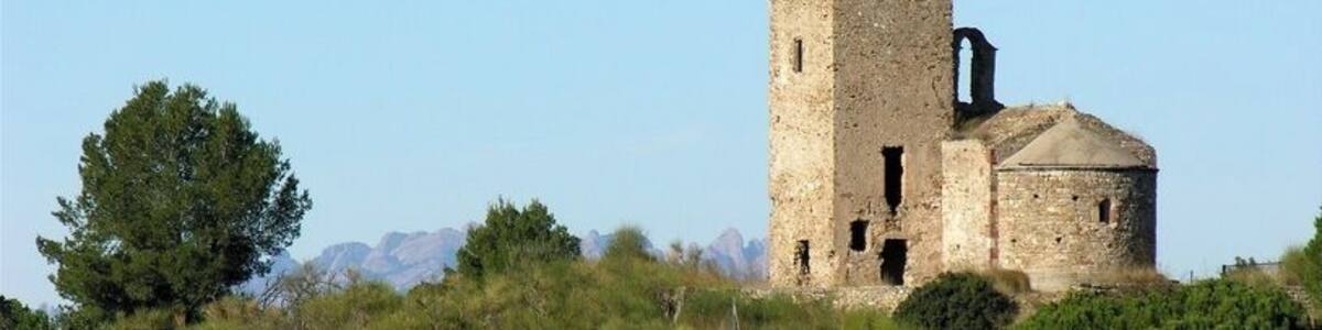 Vessant de migdia del conjunt de torre i església