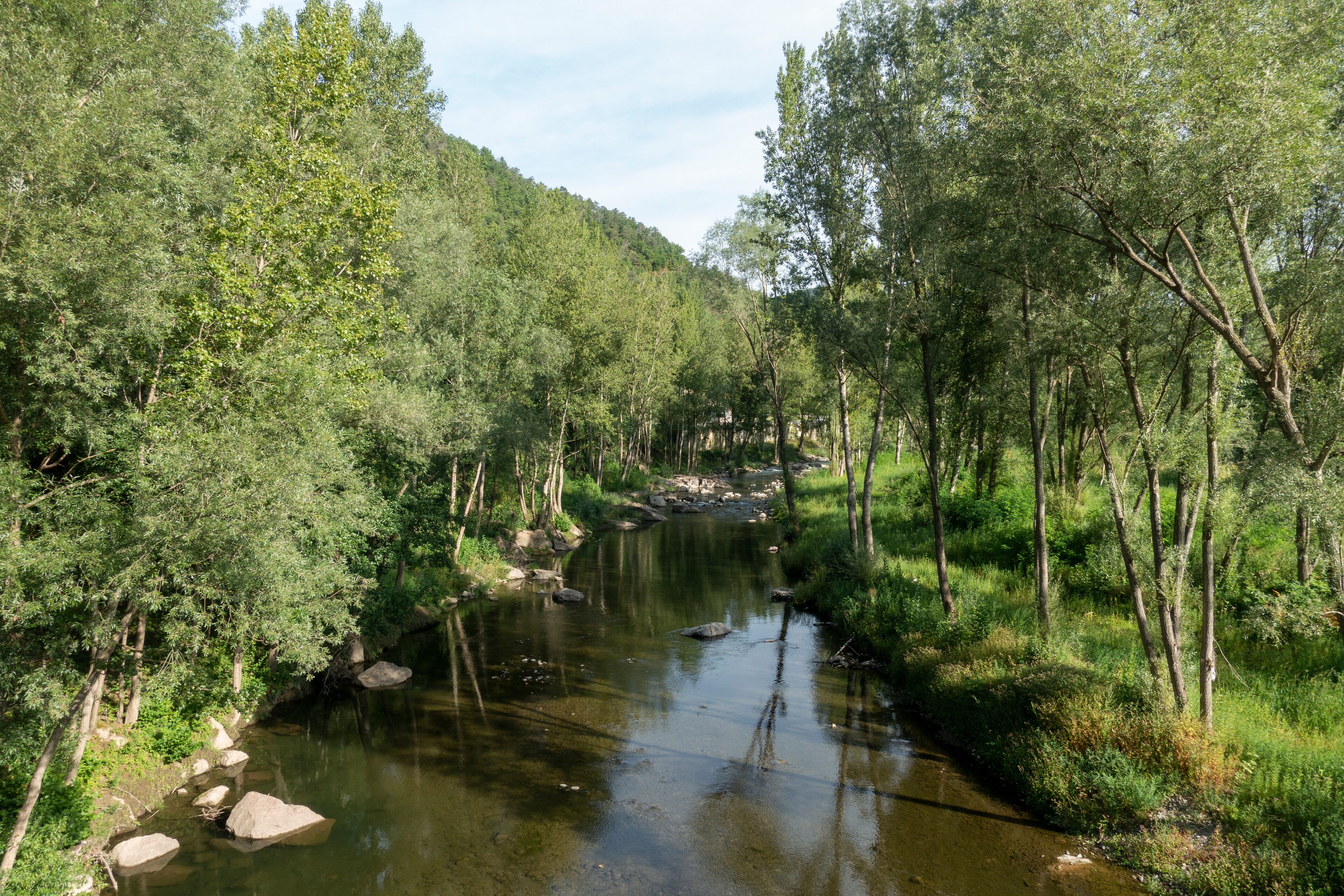 The ter route through the interior of Girona