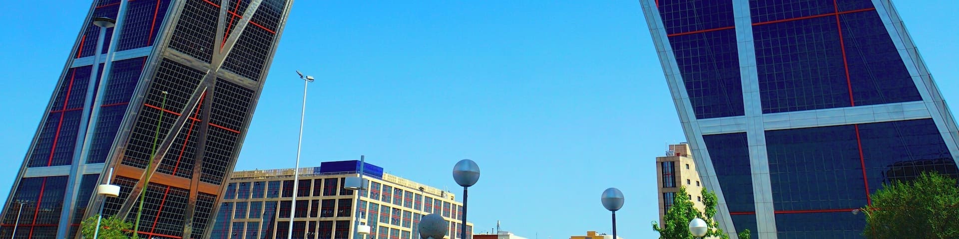 The Gate of Europe towers (Spanish: Puerta de Europa), also known as KIO Towers (Torres KIO) The Gate of Europe towers (Spanish: Puerta de Europa), also known as KIO Towers (Torres KIO)