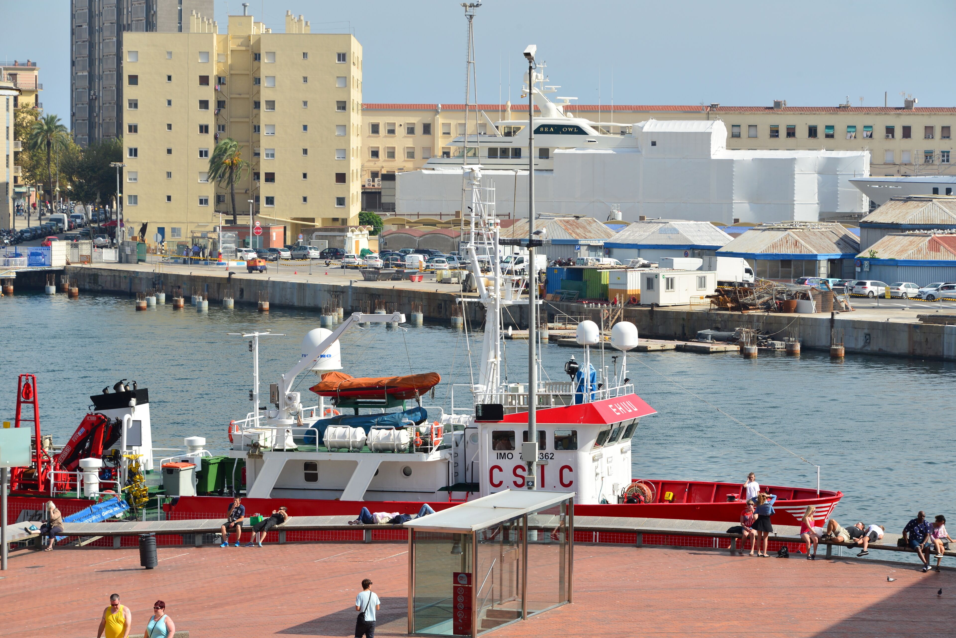 Port Vell, Barcelona. Garcia del Cid (ship, 1978) - CSIC. IMO 7523362