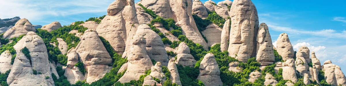 Mountains in Montserrat, Catalonia Spain