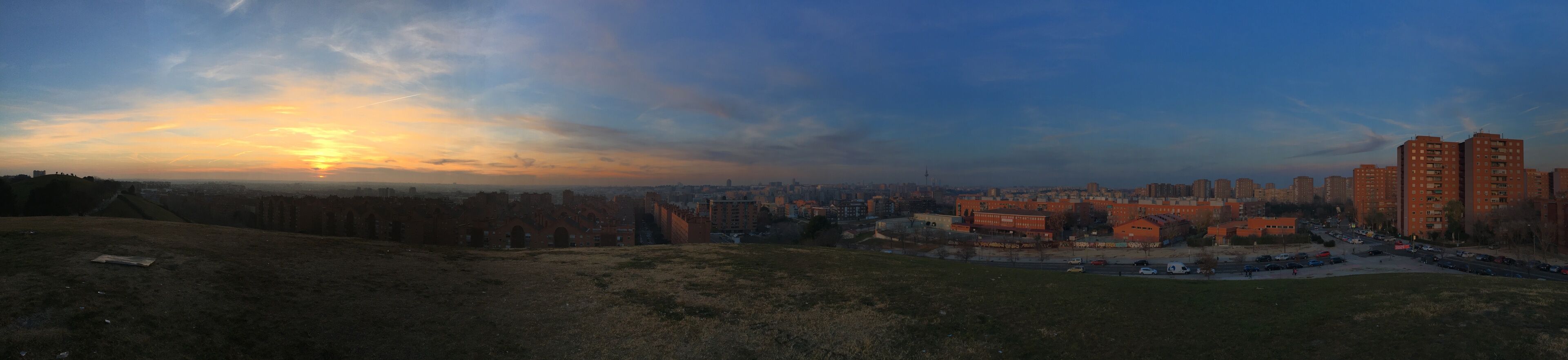 Vista panorámica de Madrid desde el cerro del parque Pío Felipe