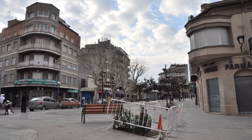 Mollet del Vallès: Plaça Catalunya i Rambla.