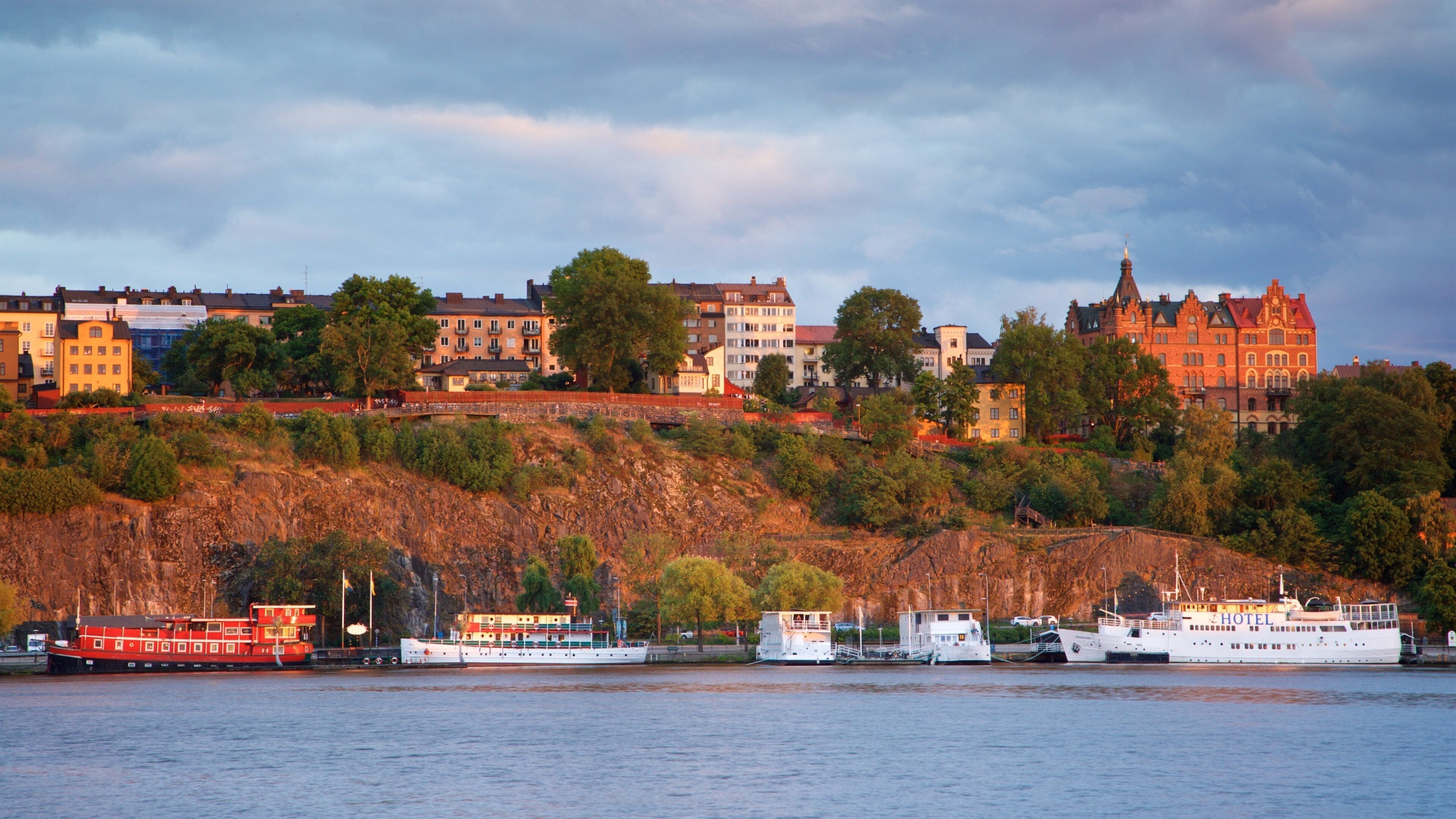 Sodermalm featuring a bay or harbor