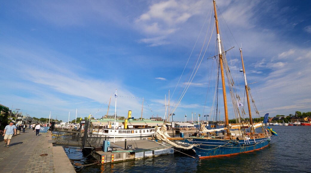 Ostermalm featuring heritage elements and a bay or harbor