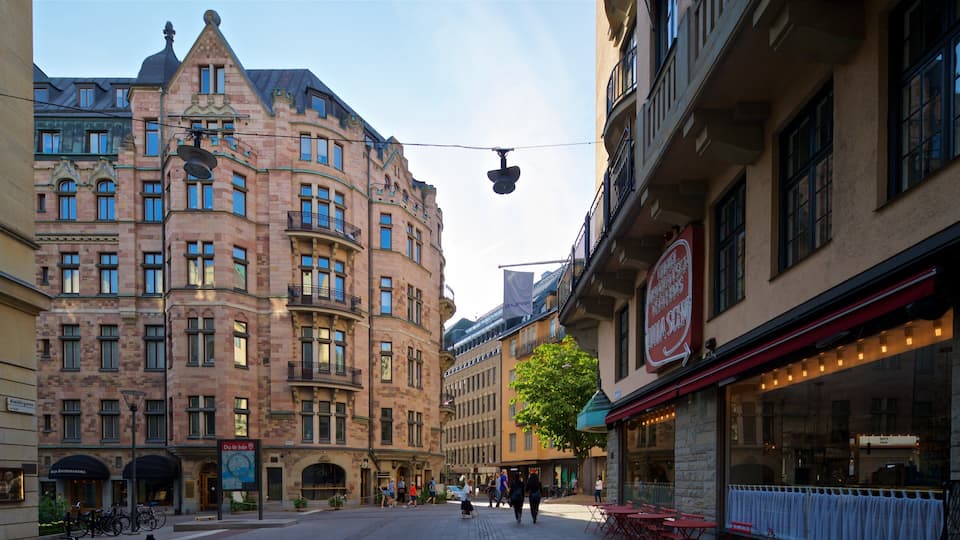 Ostermalm showing heritage architecture and a city