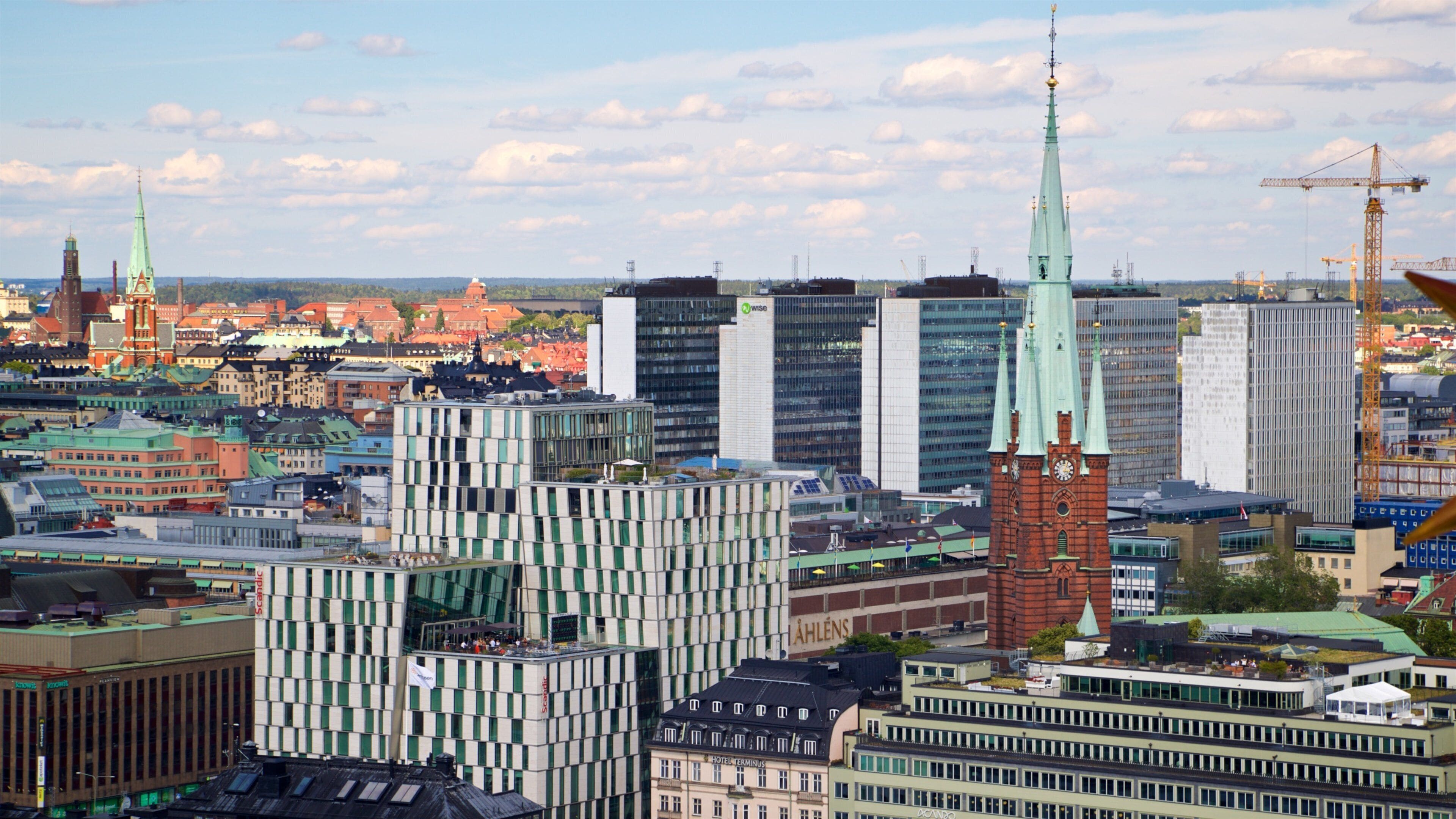 Norrmalm showing landscape views and a city