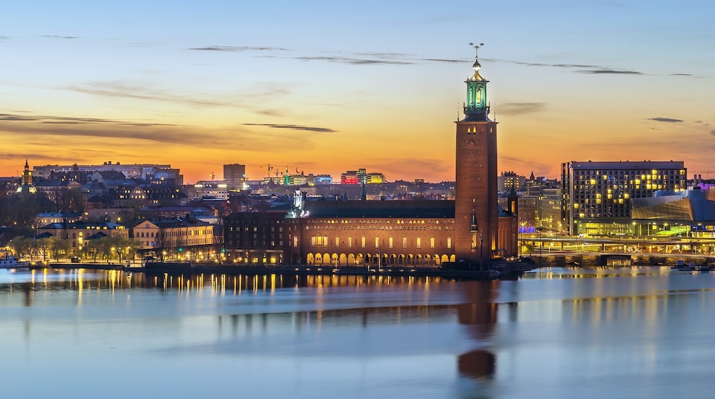 Kungsholmen which includes landscape views, a city and a river or creek