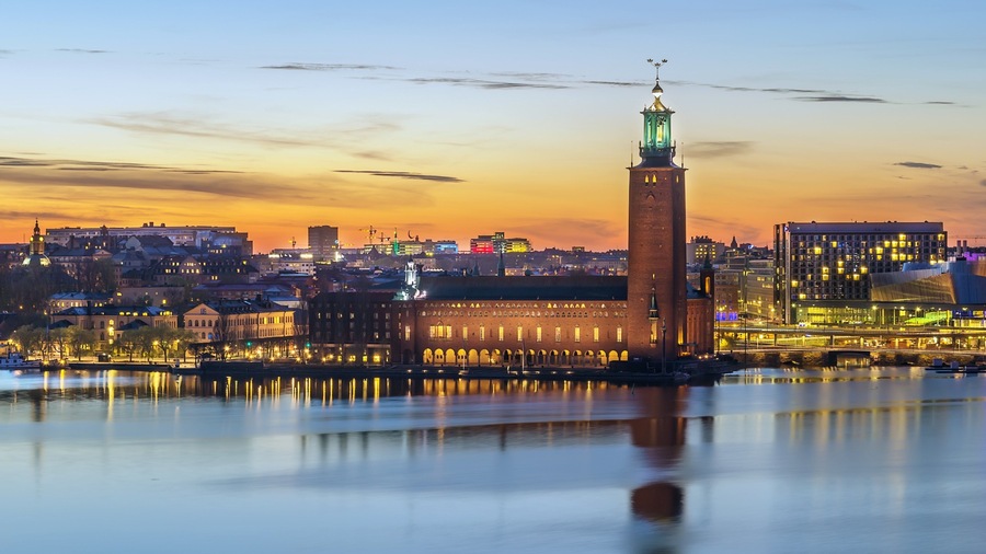 Kungsholmen which includes landscape views, a city and a river or creek