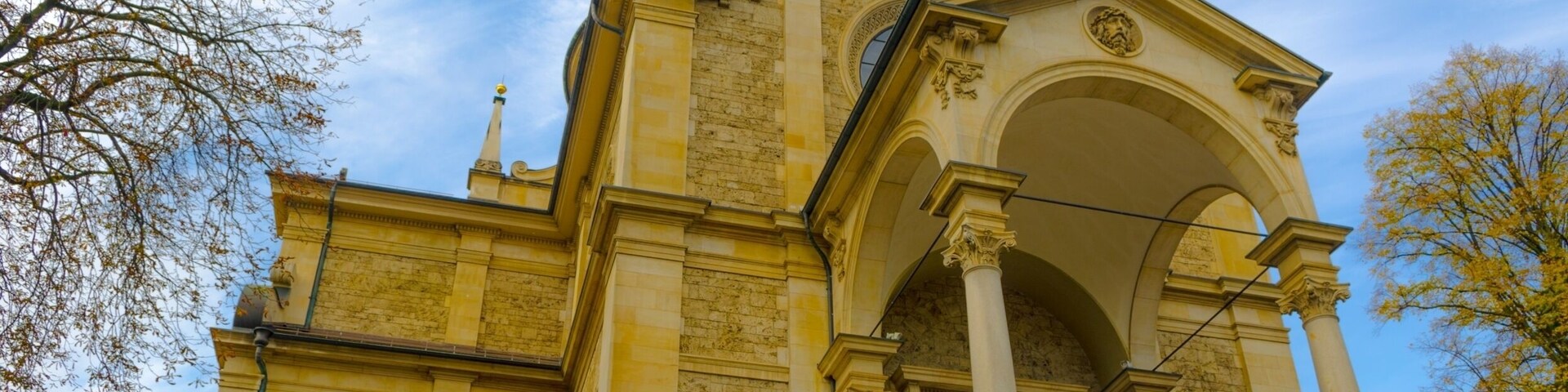 view of the Enge church which was built in neo-Renaissance style in 1894 in Zurich, Switzerland ; Shutterstock ID 399178297