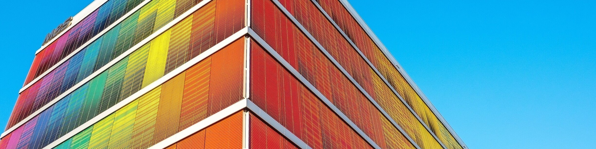 Amazingly colourful office building #architecture