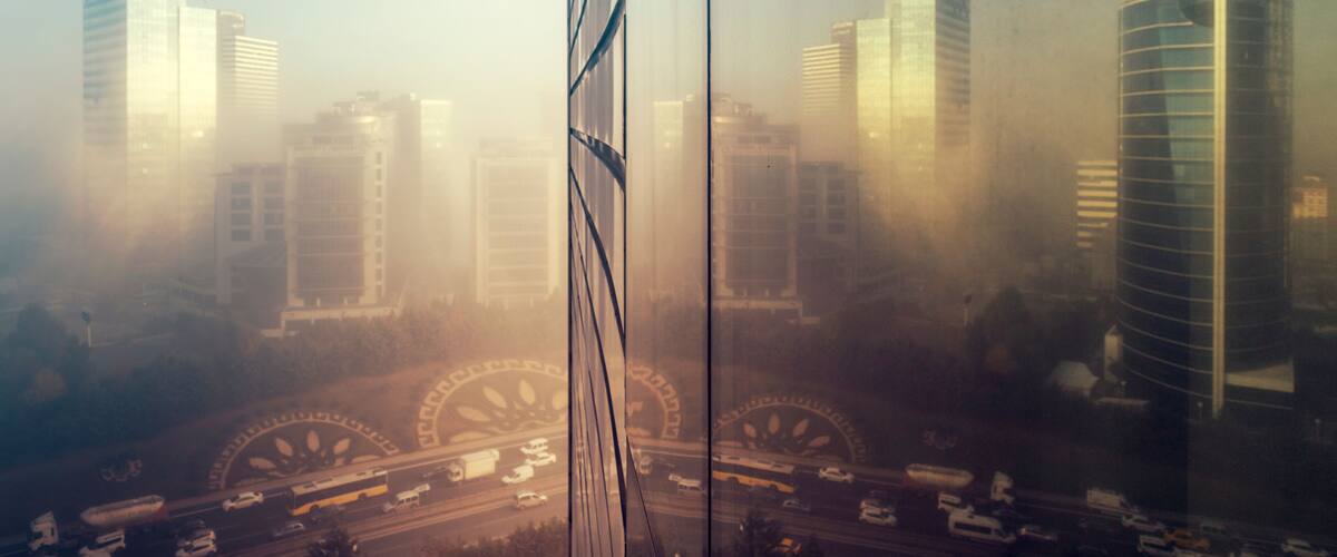 Early morning at Foggy day, istanbul, Turkey