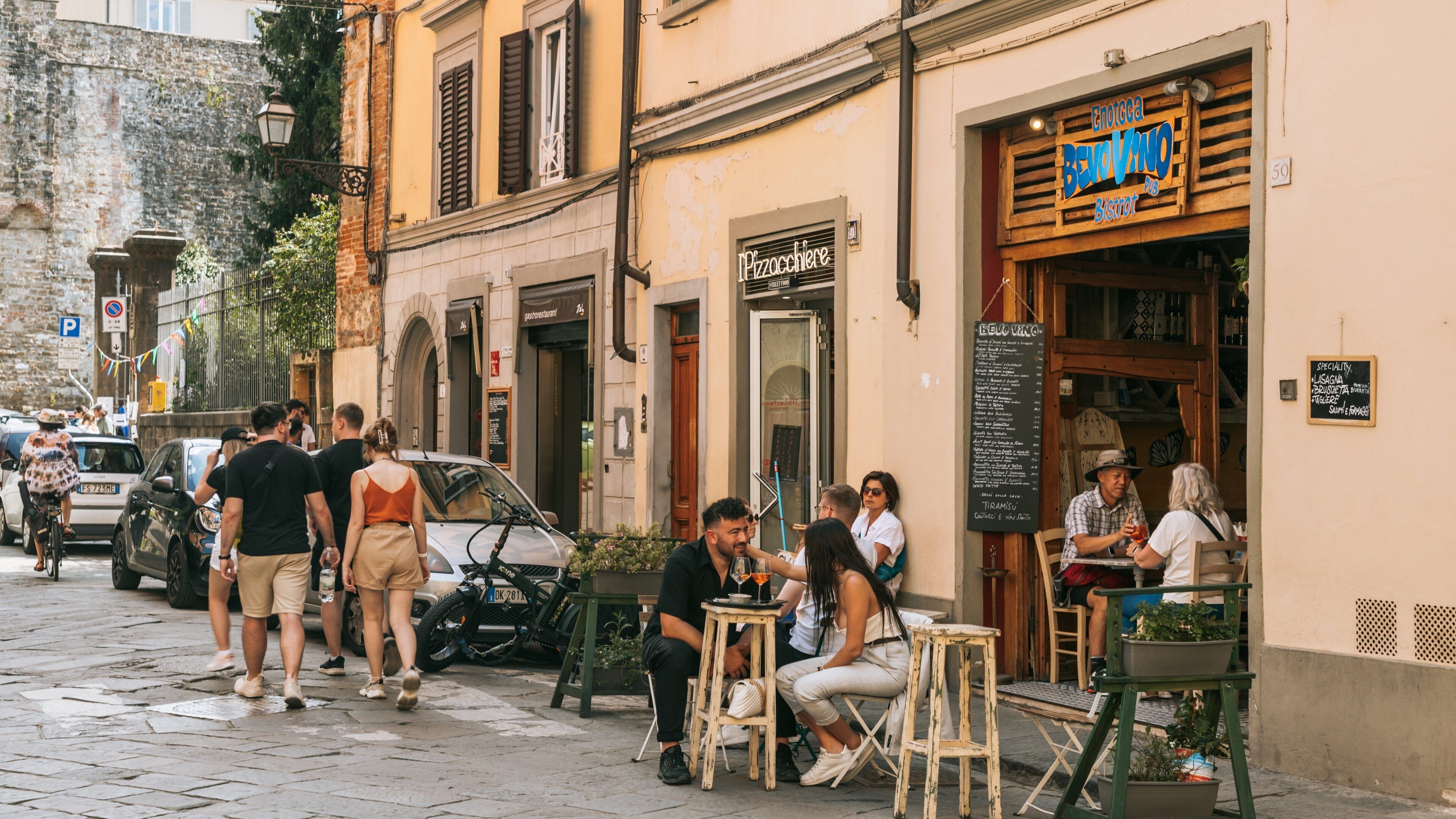 Province of Florence featuring street scenes and outdoor eating