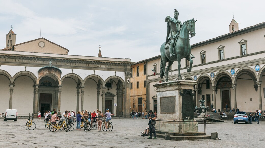 Province of Florence featuring street scenes, a square or plaza and a statue or sculpture