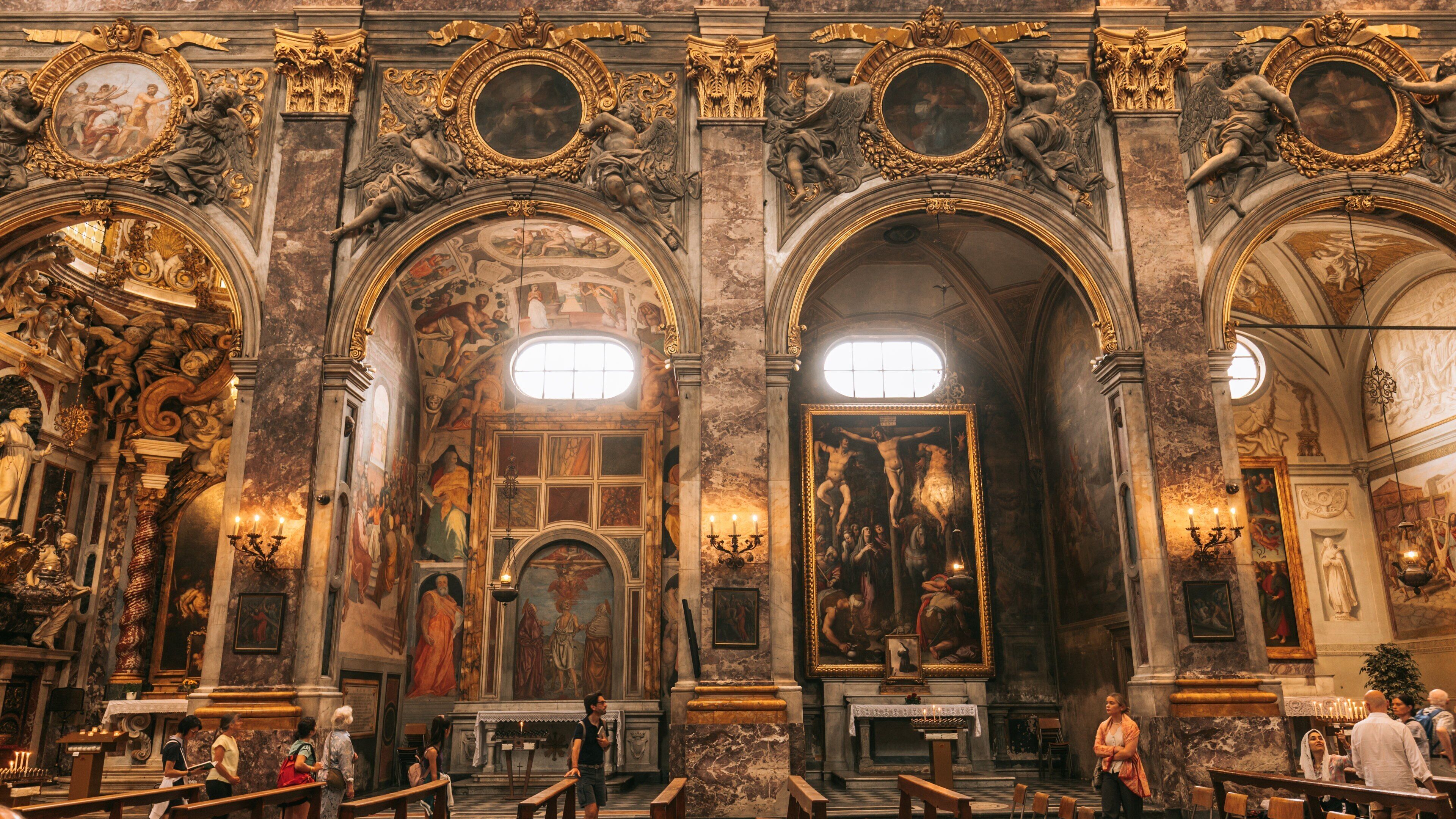 Province of Florence showing heritage architecture, interior views and a church or cathedral