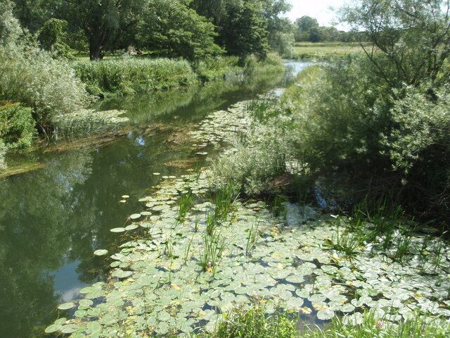 Nene At Oundle Seen from the bridge on the Barnwell road. The river Nene is free flowing here. Access to Oundle marina is controlled by Locks.