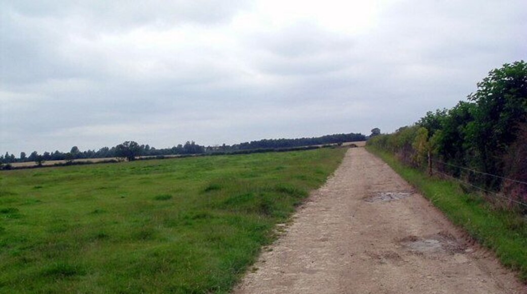 Track to Oundle wood Going northwest from Stoke Doyle