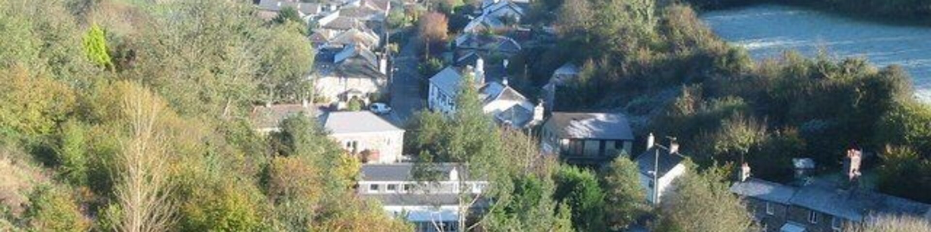 View across Chillaton towards the North East On the horizon at the top right can be seen Dartmoor.
