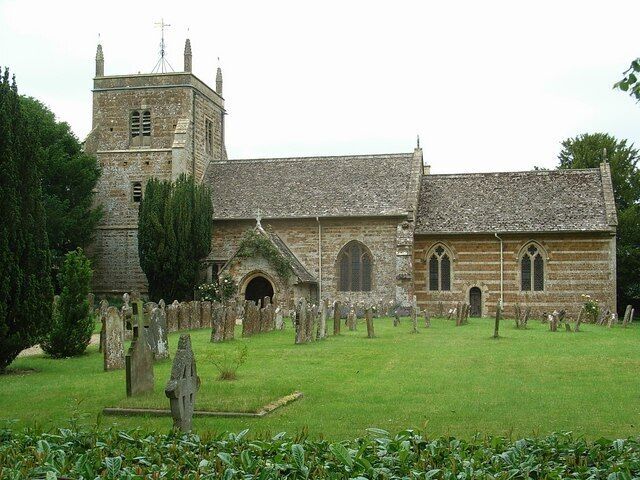 St Mary Magdalene's parish church, Duns Tew, Oxfordshire, seen from the south