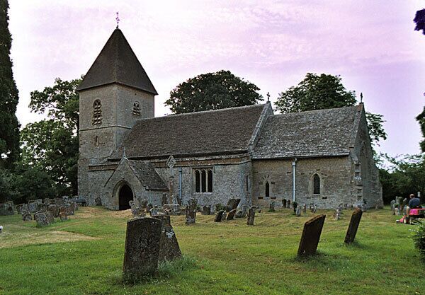 Church of England parish church of St Olave, Fritwell, Oxfordshire, viewed from the south.