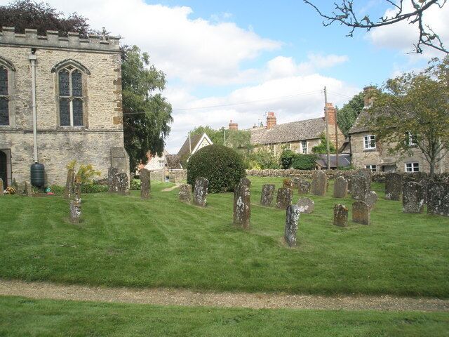 Graves in the churchyard at Steeple Aston