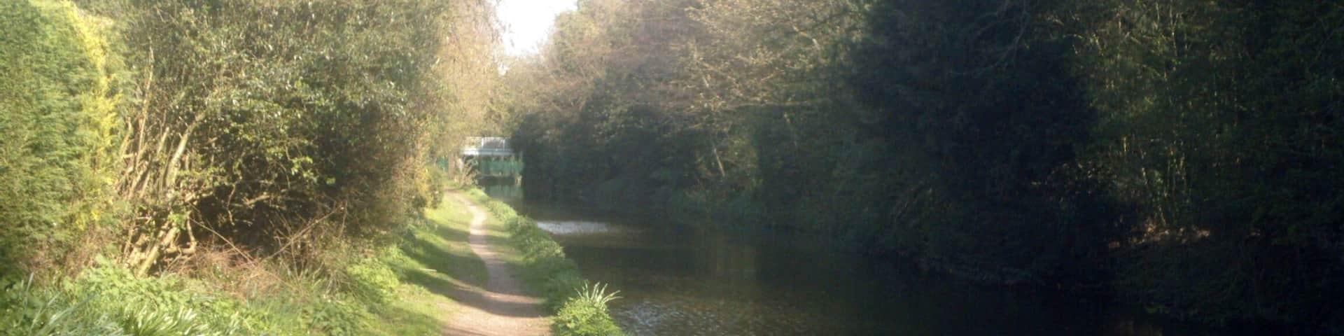 Looking east down the canal