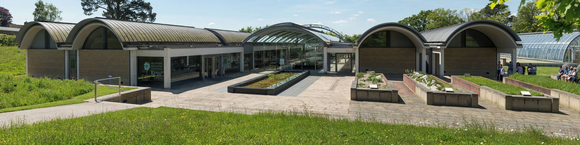 The Millennium Seed Bank Project buildings at Wakehurst Place, West Sussex, England.