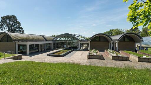 The Millennium Seed Bank Project buildings at Wakehurst Place, West Sussex, England.