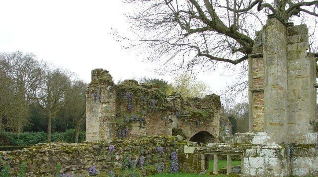 Slaugham Place, Slaugham, West Sussex. Slaugham Place is now in ruins but, 400 years ago, was a very grand Elizabethan Manor House. Now used as a romantic and atmospheric venue for weddings and other functions. A grade II* listed ruin.