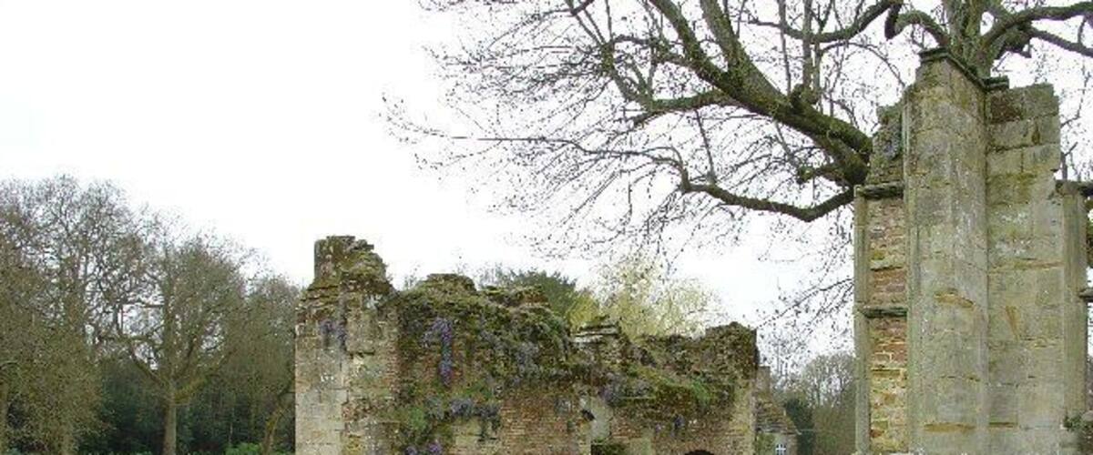 Slaugham Place, Slaugham, West Sussex. Slaugham Place is now in ruins but, 400 years ago, was a very grand Elizabethan Manor House. Now used as a romantic and atmospheric venue for weddings and other functions. A grade II* listed ruin.